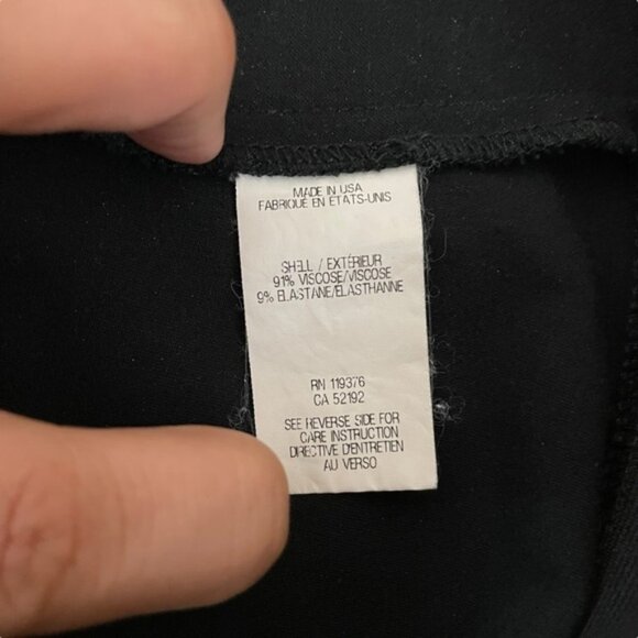 Helmut Lang black classic leggings size S - Picture 4 of 8